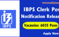 IBPS CRP-XII Recruitment 2022– Opening for 6035 Clerk Posts | Apply Online